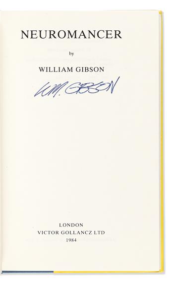 Gibson, William (b. 1948) Neuromancer, Signed First Edition.